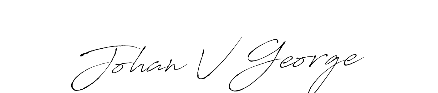 Create a beautiful signature design for name Johan V George. With this signature (Antro_Vectra) fonts, you can make a handwritten signature for free. Johan V George signature style 6 images and pictures png