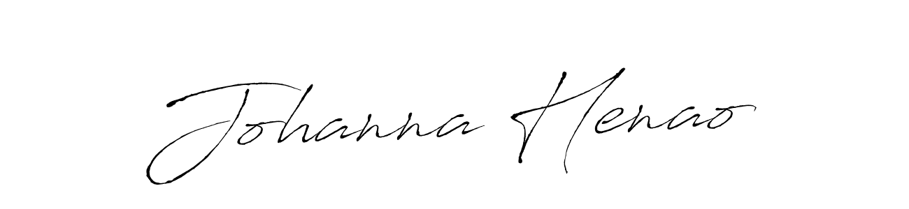 How to make Johanna Henao name signature. Use Antro_Vectra style for creating short signs online. This is the latest handwritten sign. Johanna Henao signature style 6 images and pictures png