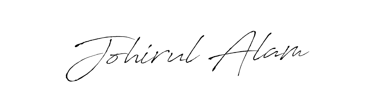 How to make Johirul Alam name signature. Use Antro_Vectra style for creating short signs online. This is the latest handwritten sign. Johirul Alam signature style 6 images and pictures png