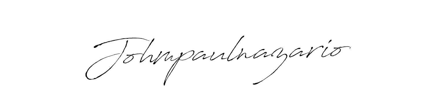Also we have Johmpaulnazario name is the best signature style. Create professional handwritten signature collection using Antro_Vectra autograph style. Johmpaulnazario signature style 6 images and pictures png