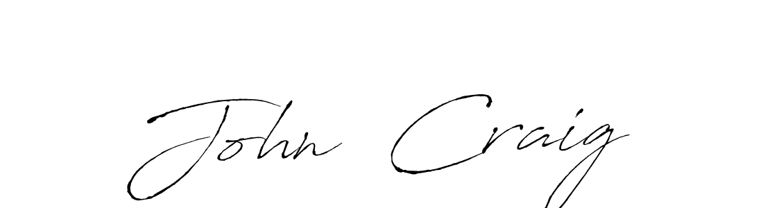 How to make John  Craig signature? Antro_Vectra is a professional autograph style. Create handwritten signature for John  Craig name. John  Craig signature style 6 images and pictures png