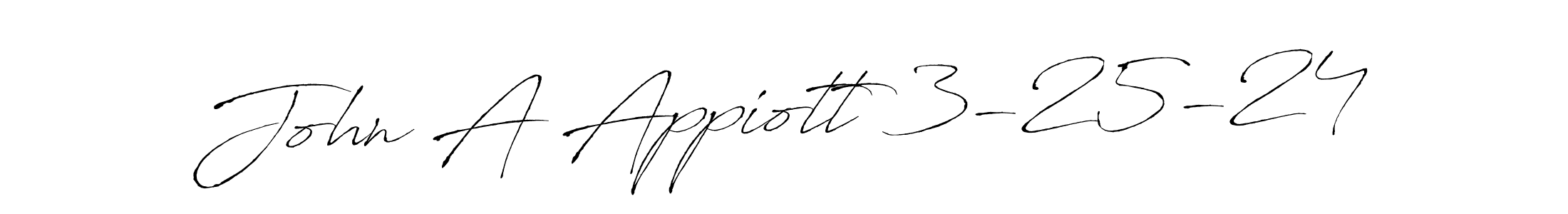 Design your own signature with our free online signature maker. With this signature software, you can create a handwritten (Antro_Vectra) signature for name John A Appiott 3-25-24. John A Appiott 3-25-24 signature style 6 images and pictures png