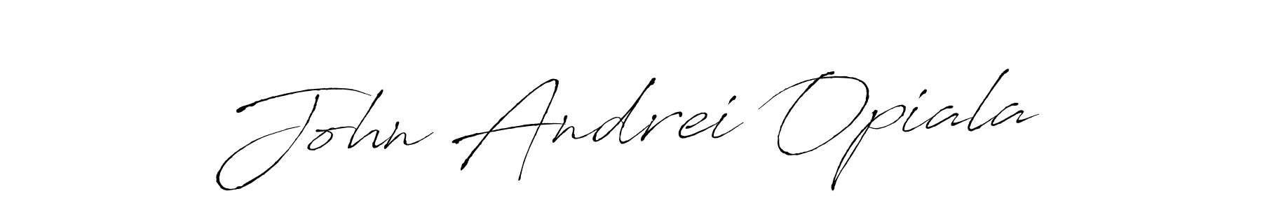 John Andrei Opiala stylish signature style. Best Handwritten Sign (Antro_Vectra) for my name. Handwritten Signature Collection Ideas for my name John Andrei Opiala. John Andrei Opiala signature style 6 images and pictures png