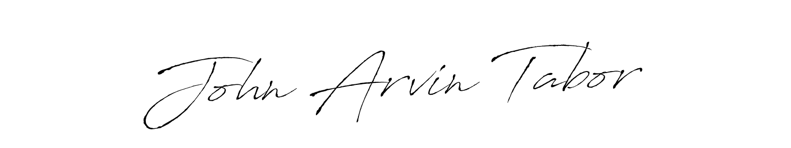 John Arvin Tabor stylish signature style. Best Handwritten Sign (Antro_Vectra) for my name. Handwritten Signature Collection Ideas for my name John Arvin Tabor. John Arvin Tabor signature style 6 images and pictures png