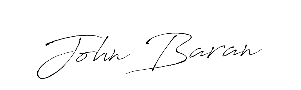 Make a beautiful signature design for name John Baran. With this signature (Antro_Vectra) style, you can create a handwritten signature for free. John Baran signature style 6 images and pictures png