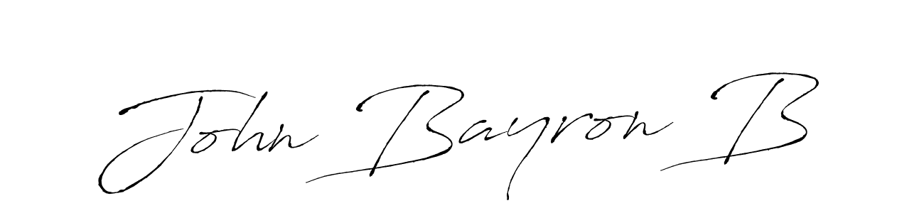 Create a beautiful signature design for name John Bayron B. With this signature (Antro_Vectra) fonts, you can make a handwritten signature for free. John Bayron B signature style 6 images and pictures png