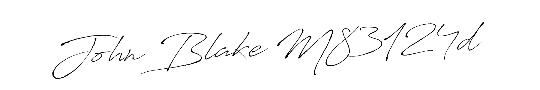 Design your own signature with our free online signature maker. With this signature software, you can create a handwritten (Antro_Vectra) signature for name John Blake M83124d. John Blake M83124d signature style 6 images and pictures png