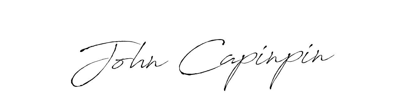 How to make John Capinpin signature? Antro_Vectra is a professional autograph style. Create handwritten signature for John Capinpin name. John Capinpin signature style 6 images and pictures png