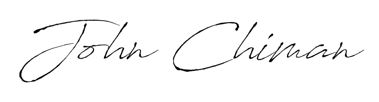 The Antro_Vectra font gives name John Chiman a signature that looks effortless yet distinguished. Download high-res PNG instantly. John Chiman signature style 6 images and pictures png