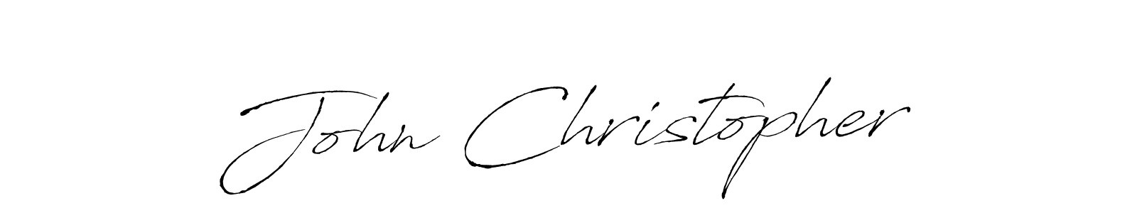 How to make John Christopher name signature. Use Antro_Vectra style for creating short signs online. This is the latest handwritten sign. John Christopher signature style 6 images and pictures png