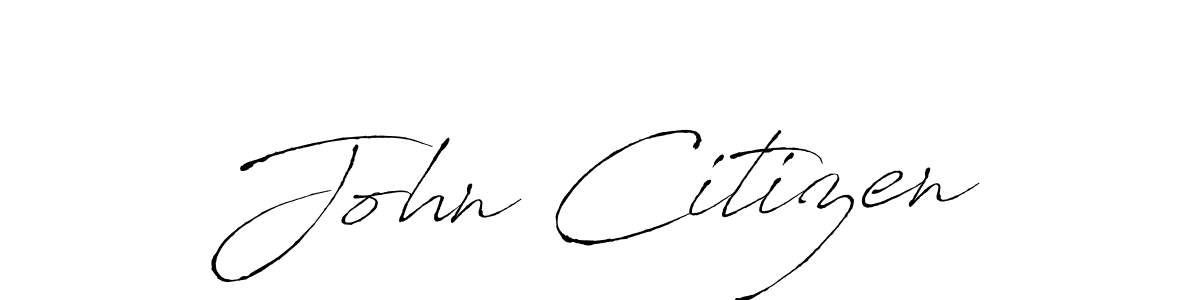 Create a beautiful signature design for name John Citizen. With this signature (Antro_Vectra) fonts, you can make a handwritten signature for free. John Citizen signature style 6 images and pictures png