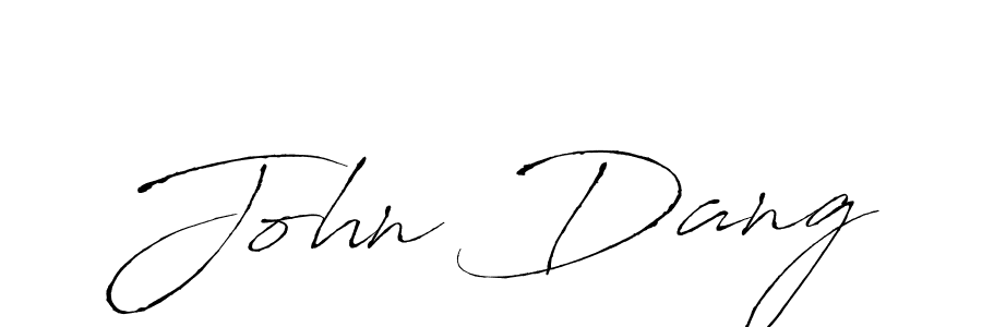 Create a beautiful signature design for name John Dang. With this signature (Antro_Vectra) fonts, you can make a handwritten signature for free. John Dang signature style 6 images and pictures png