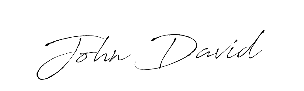 Design your own signature with our free online signature maker. With this signature software, you can create a handwritten (Antro_Vectra) signature for name John David. John David signature style 6 images and pictures png