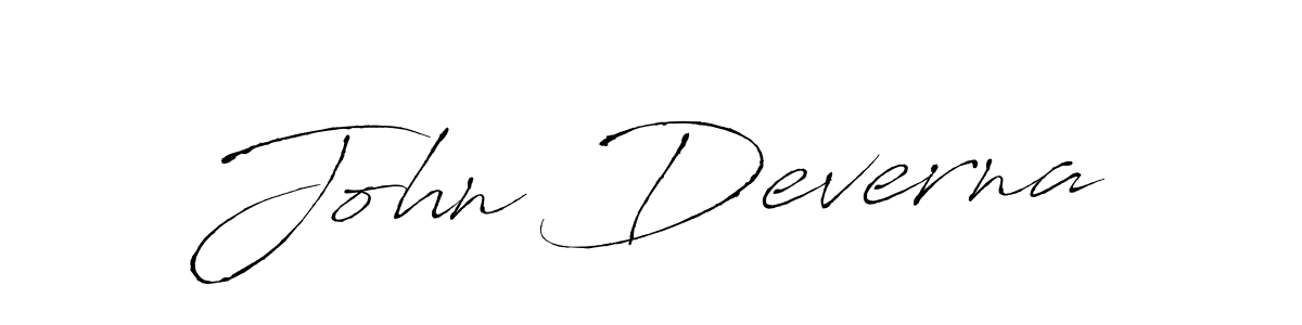 Make a beautiful signature design for name John Deverna. With this signature (Antro_Vectra) style, you can create a handwritten signature for free. John Deverna signature style 6 images and pictures png