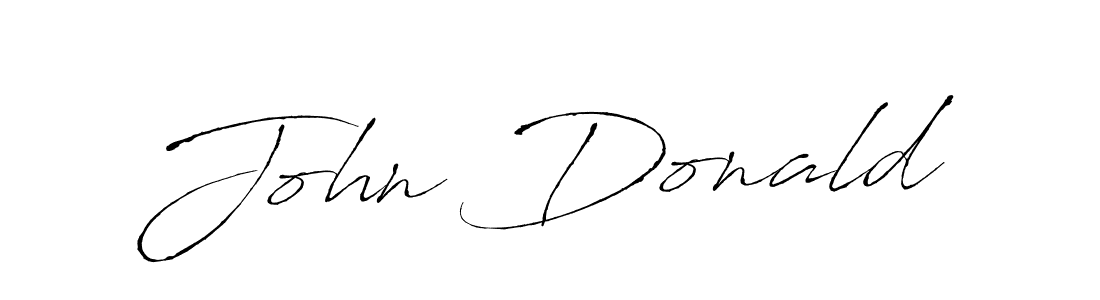 Make a beautiful signature design for name John Donald. With this signature (Antro_Vectra) style, you can create a handwritten signature for free. John Donald signature style 6 images and pictures png