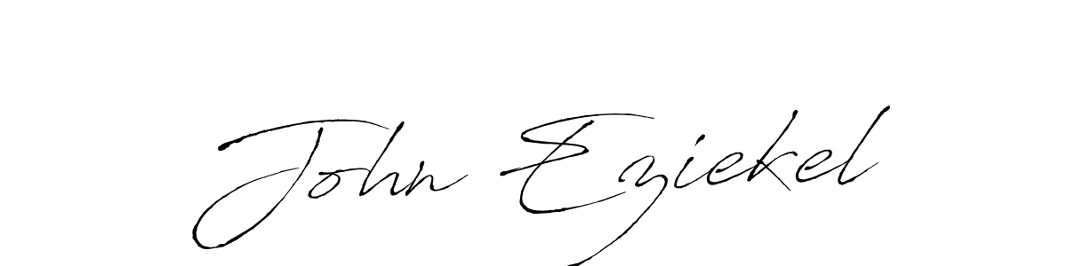 Design your own signature with our free online signature maker. With this signature software, you can create a handwritten (Antro_Vectra) signature for name John Eziekel. John Eziekel signature style 6 images and pictures png