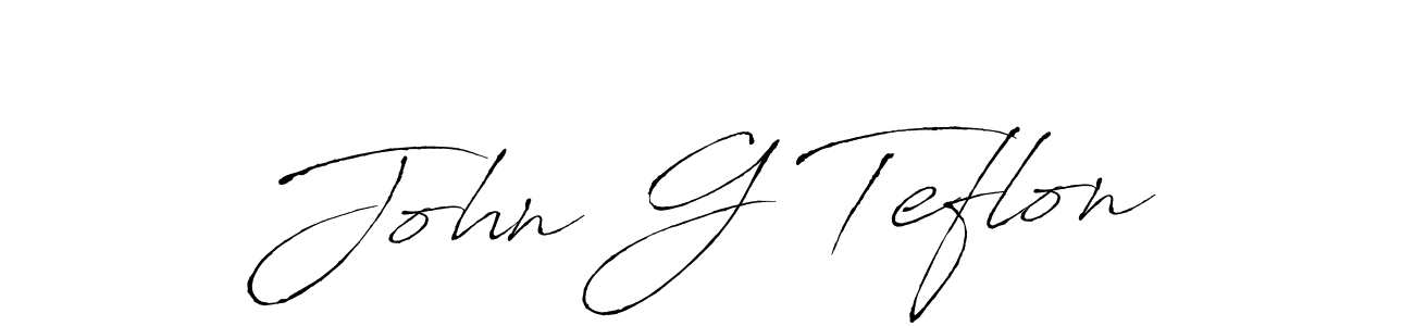 The best way (Antro_Vectra) to make a short signature is to pick only two or three words in your name. The name John G Teflon include a total of six letters. For converting this name. John G Teflon signature style 6 images and pictures png