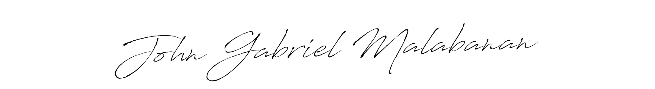 John Gabriel Malabanan stylish signature style. Best Handwritten Sign (Antro_Vectra) for my name. Handwritten Signature Collection Ideas for my name John Gabriel Malabanan. John Gabriel Malabanan signature style 6 images and pictures png