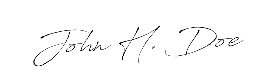 Make a beautiful signature design for name John H. Doe. Use this online signature maker to create a handwritten signature for free. John H. Doe signature style 6 images and pictures png