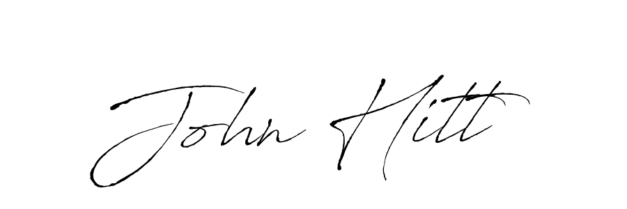 Design your own signature with our free online signature maker. With this signature software, you can create a handwritten (Antro_Vectra) signature for name John Hitt. John Hitt signature style 6 images and pictures png