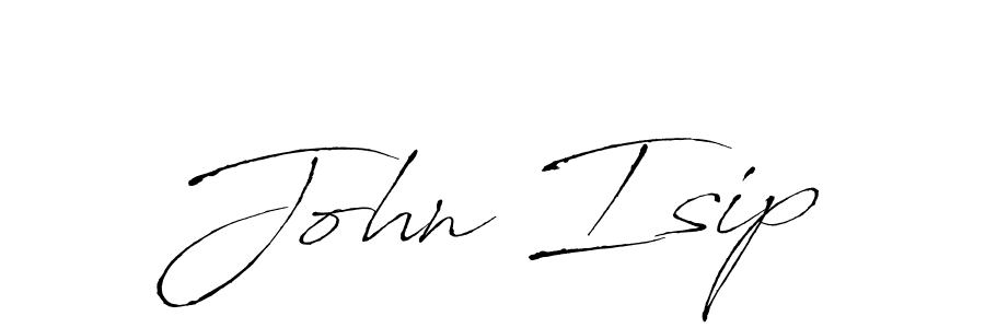 Make a beautiful signature design for name John Isip. With this signature (Antro_Vectra) style, you can create a handwritten signature for free. John Isip signature style 6 images and pictures png