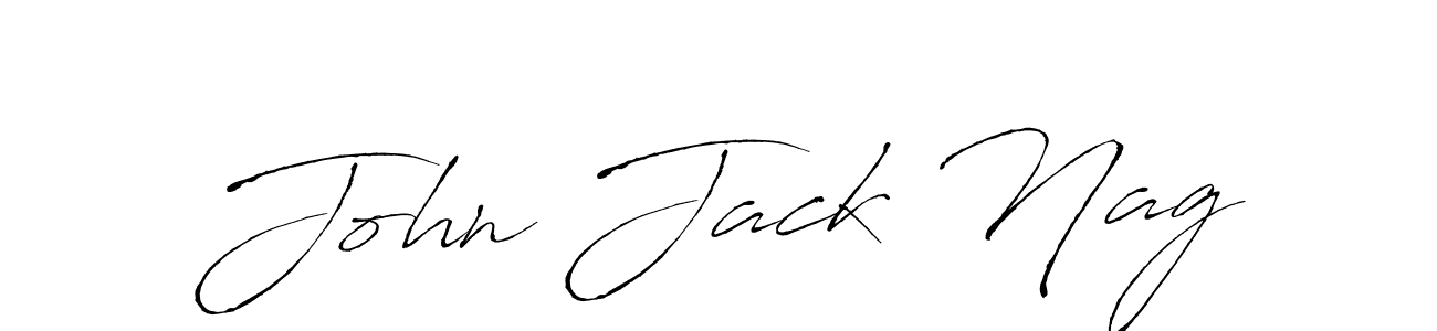 How to make John Jack Nag name signature. Use Antro_Vectra style for creating short signs online. This is the latest handwritten sign. John Jack Nag signature style 6 images and pictures png