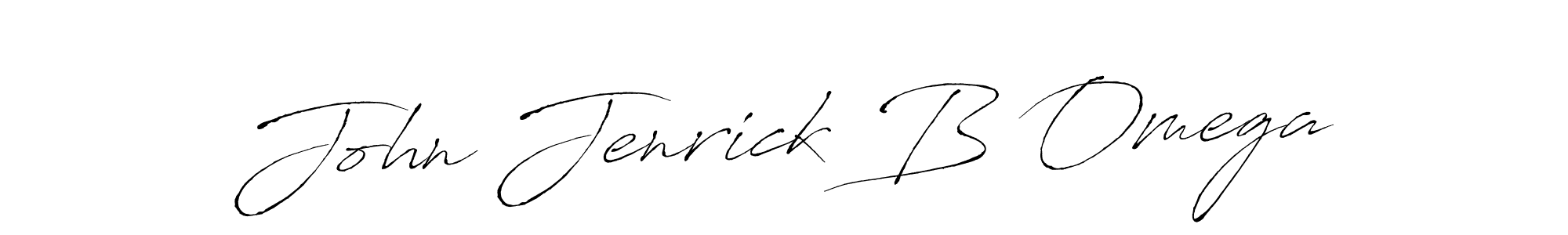 Also we have John Jenrick B Omega name is the best signature style. Create professional handwritten signature collection using Antro_Vectra autograph style. John Jenrick B Omega signature style 6 images and pictures png