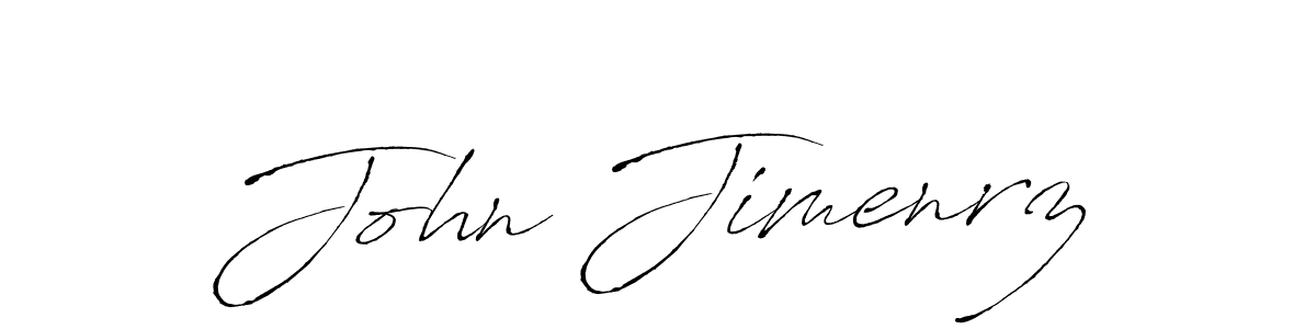 John Jimenrz stylish signature style. Best Handwritten Sign (Antro_Vectra) for my name. Handwritten Signature Collection Ideas for my name John Jimenrz. John Jimenrz signature style 6 images and pictures png