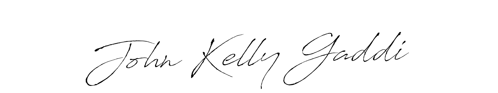 Make a beautiful signature design for name John Kelly Gaddi. With this signature (Antro_Vectra) style, you can create a handwritten signature for free. John Kelly Gaddi signature style 6 images and pictures png