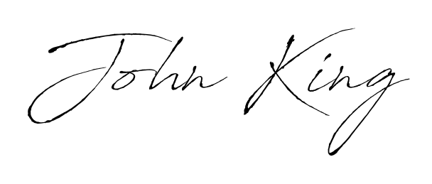John King stylish signature style. Best Handwritten Sign (Antro_Vectra) for my name. Handwritten Signature Collection Ideas for my name John King. John King signature style 6 images and pictures png