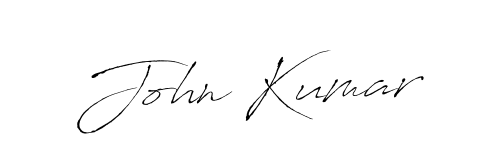 Create a beautiful signature design for name John Kumar. With this signature (Antro_Vectra) fonts, you can make a handwritten signature for free. John Kumar signature style 6 images and pictures png