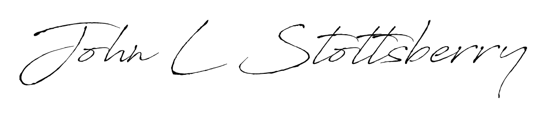 Make your name John L Stottsberry memorable on every contract using Antro_Vectra autograph style. Instant transparent background export available. John L Stottsberry signature style 6 images and pictures png
