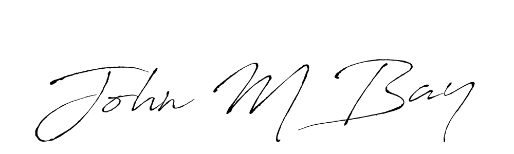 How to make John M Bay signature? Antro_Vectra is a professional autograph style. Create handwritten signature for John M Bay name. John M Bay signature style 6 images and pictures png