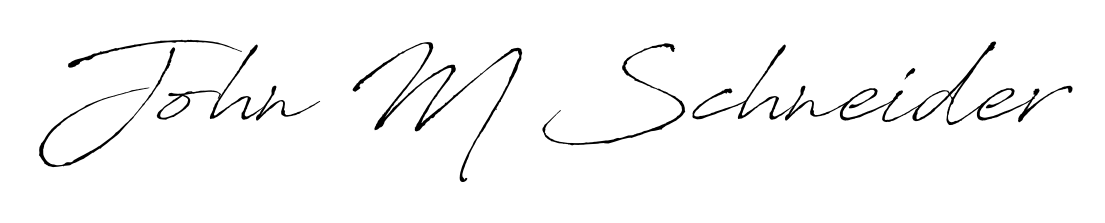 Give your name John M Schneider an exquisite flair with the Antro_Vectra script font. Ideal for contracts, resumes, and formal letterheads. John M Schneider signature style 6 images and pictures png
