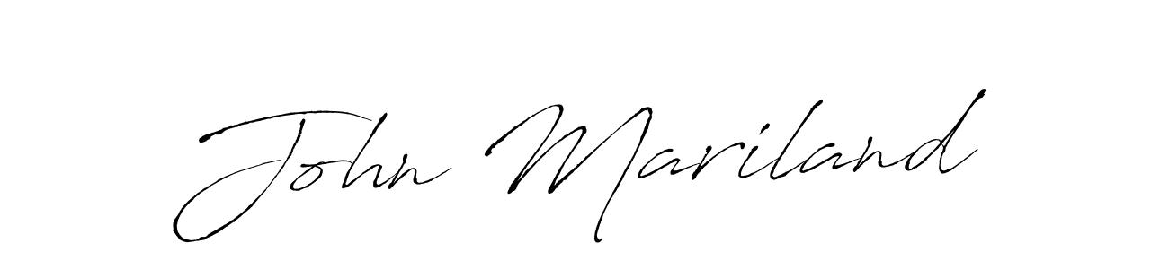 Antro_Vectra is a professional signature style that is perfect for those who want to add a touch of class to their signature. It is also a great choice for those who want to make their signature more unique. Get John Mariland name to fancy signature for free. John Mariland signature style 6 images and pictures png