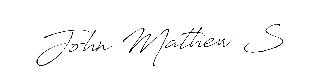 Antro_Vectra is a professional signature style that is perfect for those who want to add a touch of class to their signature. It is also a great choice for those who want to make their signature more unique. Get John Mathew S name to fancy signature for free. John Mathew S signature style 6 images and pictures png