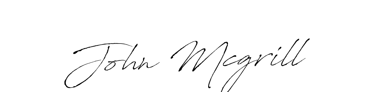 Use a signature maker to create a handwritten signature online. With this signature software, you can design (Antro_Vectra) your own signature for name John Mcgrill. John Mcgrill signature style 6 images and pictures png