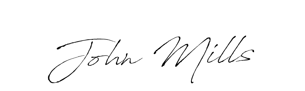 Use a signature maker to create a handwritten signature online. With this signature software, you can design (Antro_Vectra) your own signature for name John Mills. John Mills signature style 6 images and pictures png