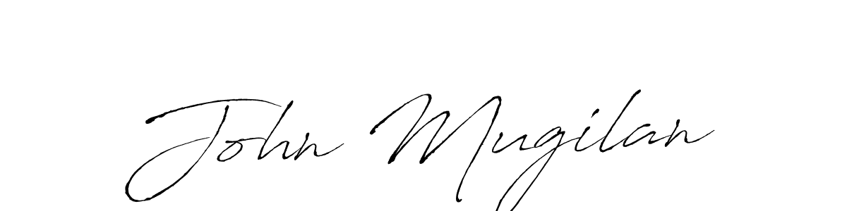 How to make John Mugilan name signature. Use Antro_Vectra style for creating short signs online. This is the latest handwritten sign. John Mugilan signature style 6 images and pictures png