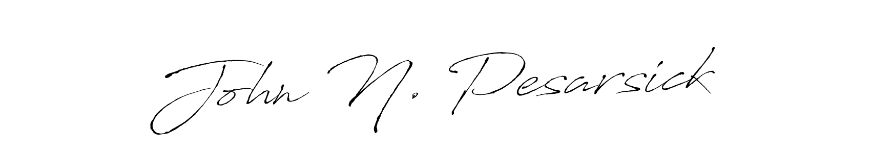 if you are searching for the best signature style for your name John N. Pesarsick. so please give up your signature search. here we have designed multiple signature styles  using Antro_Vectra. John N. Pesarsick signature style 6 images and pictures png