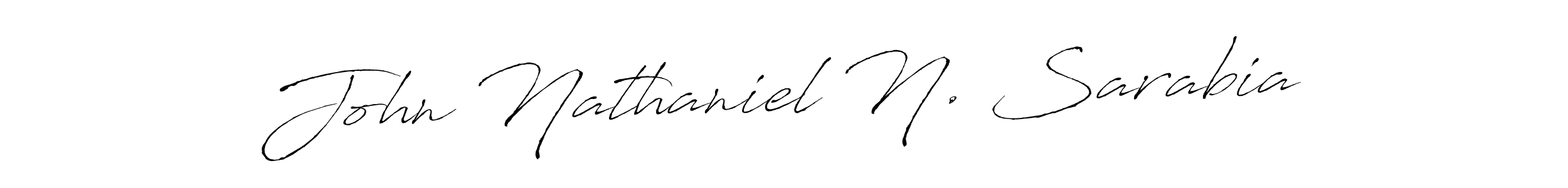 Similarly Antro_Vectra is the best handwritten signature design. Signature creator online .You can use it as an online autograph creator for name John Nathaniel N. Sarabia. John Nathaniel N. Sarabia signature style 6 images and pictures png