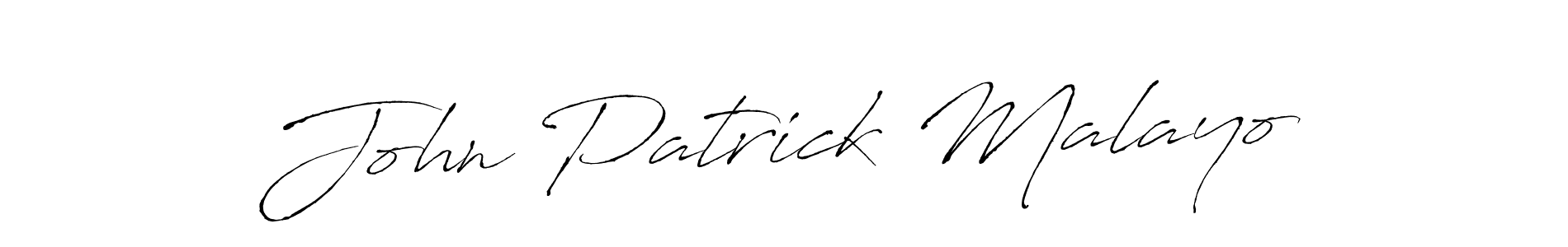 Design your own signature with our free online signature maker. With this signature software, you can create a handwritten (Antro_Vectra) signature for name John Patrick Malayo. John Patrick Malayo signature style 6 images and pictures png