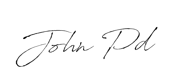 Make a beautiful signature design for name John Pd. With this signature (Antro_Vectra) style, you can create a handwritten signature for free. John Pd signature style 6 images and pictures png