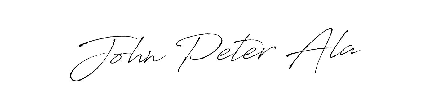 It looks lik you need a new signature style for name John Peter Ala. Design unique handwritten (Antro_Vectra) signature with our free signature maker in just a few clicks. John Peter Ala signature style 6 images and pictures png