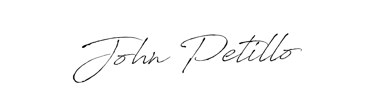 Create a beautiful signature design for name John Petillo. With this signature (Antro_Vectra) fonts, you can make a handwritten signature for free. John Petillo signature style 6 images and pictures png