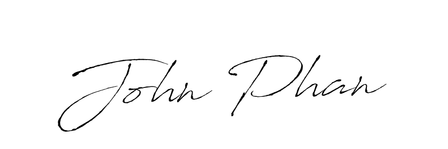Make a beautiful signature design for name John Phan. With this signature (Antro_Vectra) style, you can create a handwritten signature for free. John Phan signature style 6 images and pictures png