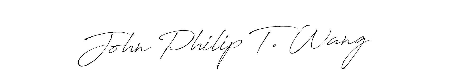 Similarly Antro_Vectra is the best handwritten signature design. Signature creator online .You can use it as an online autograph creator for name John Philip T. Wang. John Philip T. Wang signature style 6 images and pictures png