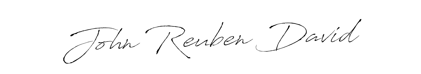 Make a beautiful signature design for name John Reuben David. With this signature (Antro_Vectra) style, you can create a handwritten signature for free. John Reuben David signature style 6 images and pictures png