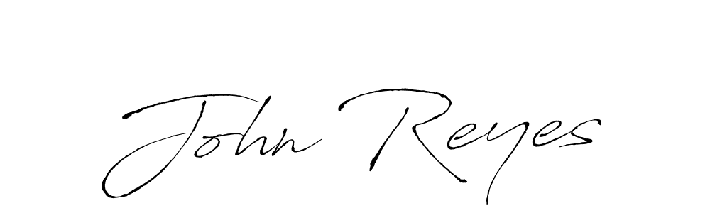 Make a beautiful signature design for name John Reyes. With this signature (Antro_Vectra) style, you can create a handwritten signature for free. John Reyes signature style 6 images and pictures png