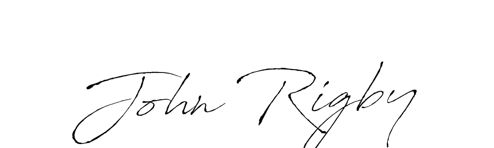 Design your own signature with our free online signature maker. With this signature software, you can create a handwritten (Antro_Vectra) signature for name John Rigby. John Rigby signature style 6 images and pictures png